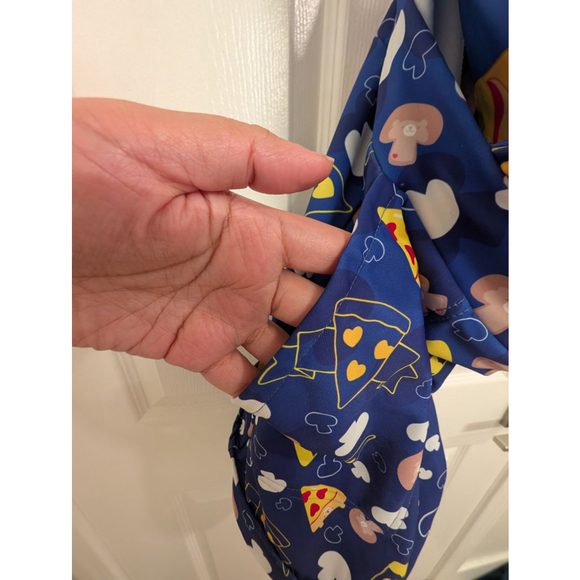 Women's BlackMilk Care Bears Pizza Print Blue short Overalls L romper - Picture 4 of 6